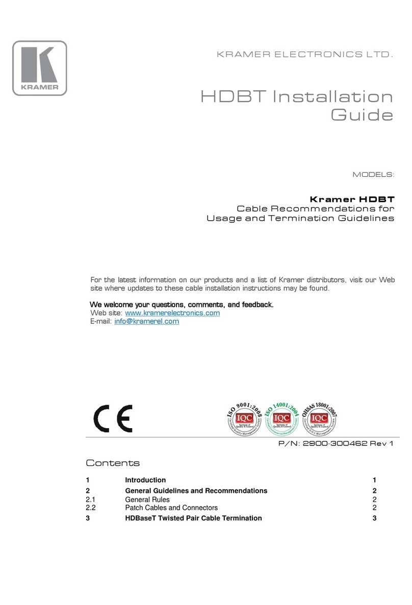 Kramer HDBT User manual