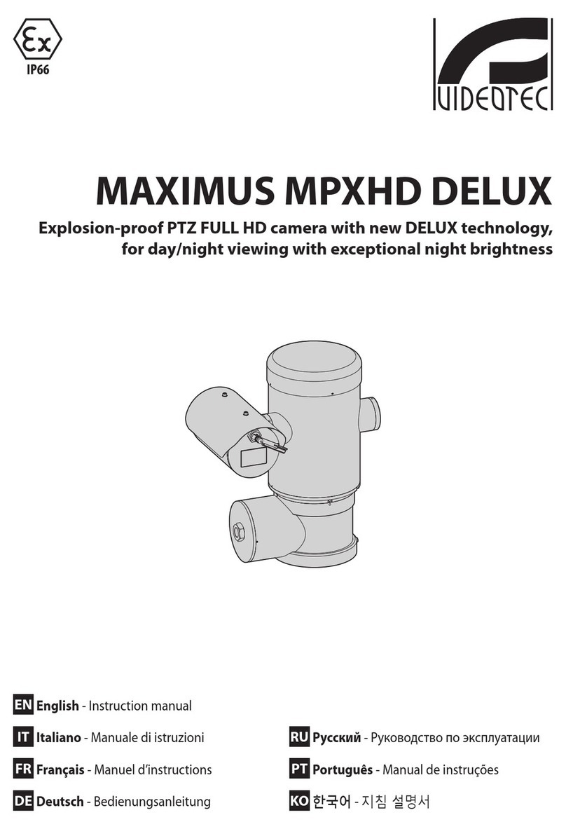 Videotec Maximus MPXHD Delux instruction manual
