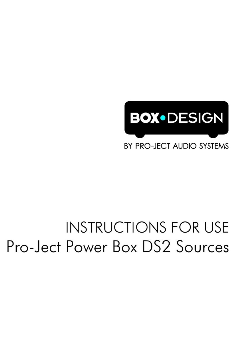 Pro-Ject Audio Systems Power Box DS2 Sources Instructions for use