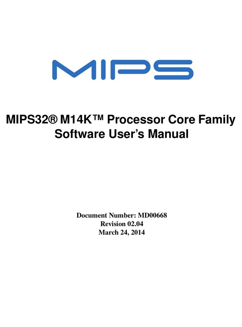 Mips Technologies MIPS32 M14K user manual
