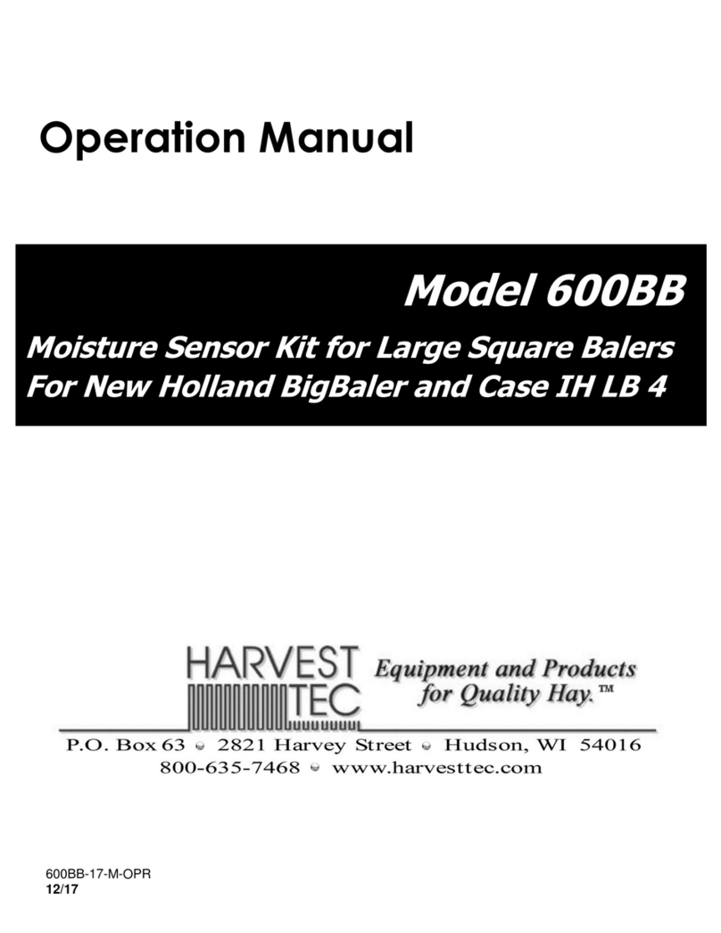 Harvest TEC 600BB Operation manual