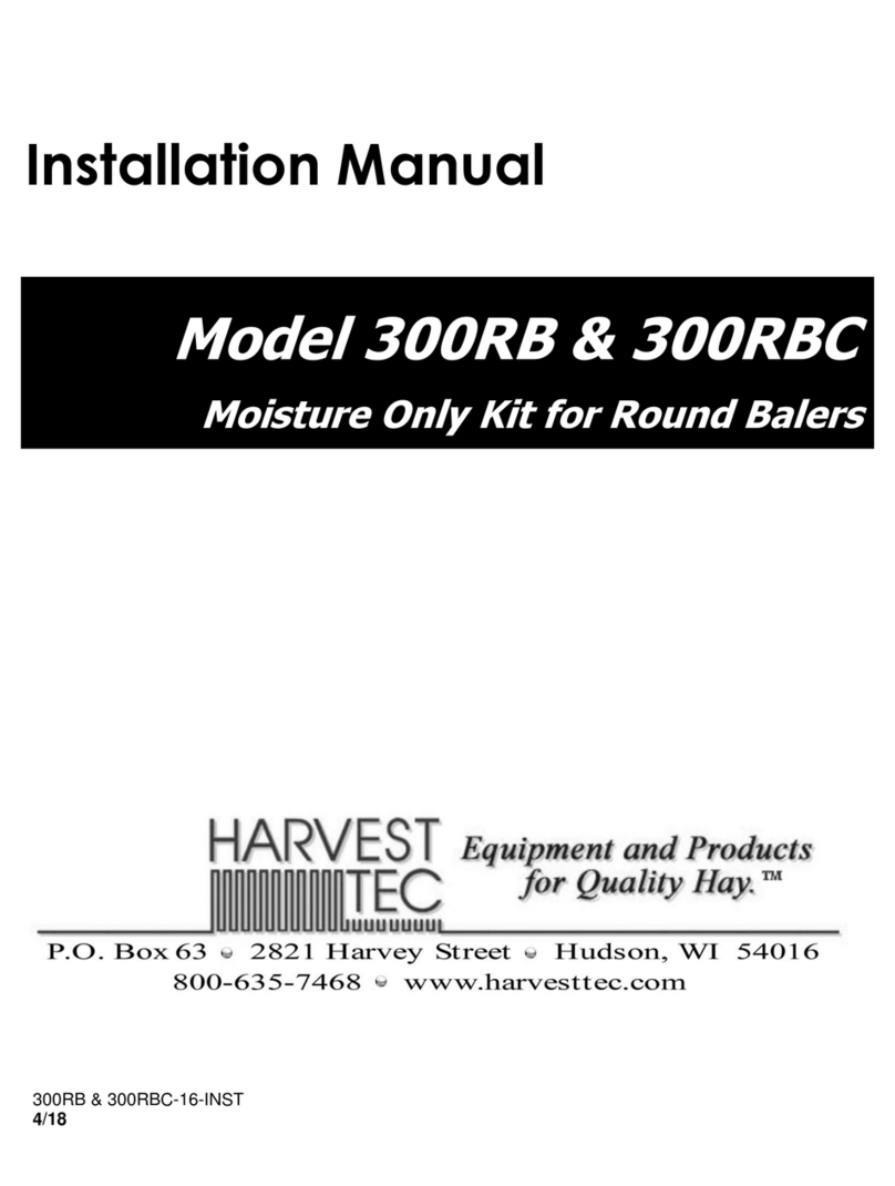 Harvest TEC 300RB installation manual