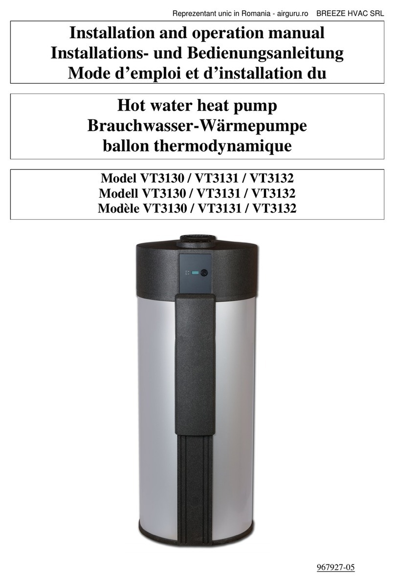 Breeze VT3130 Installation and operation manual
