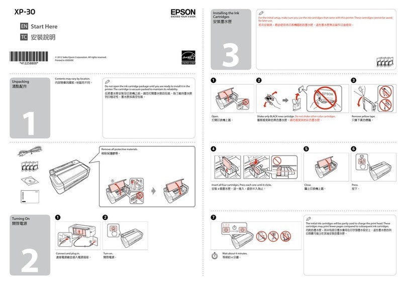 Epson XP-30 Instruction Manual
