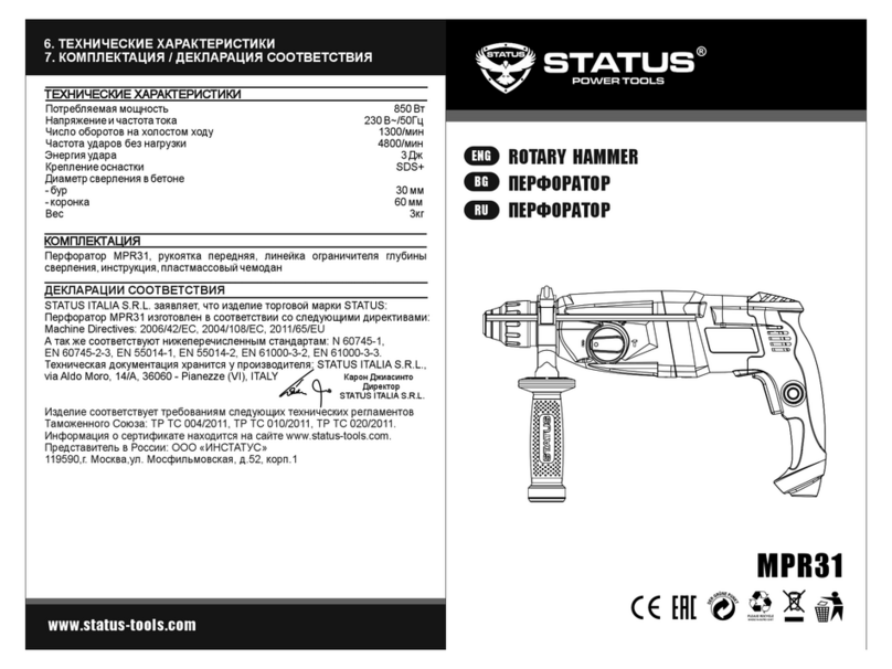 Status MPR31 manual