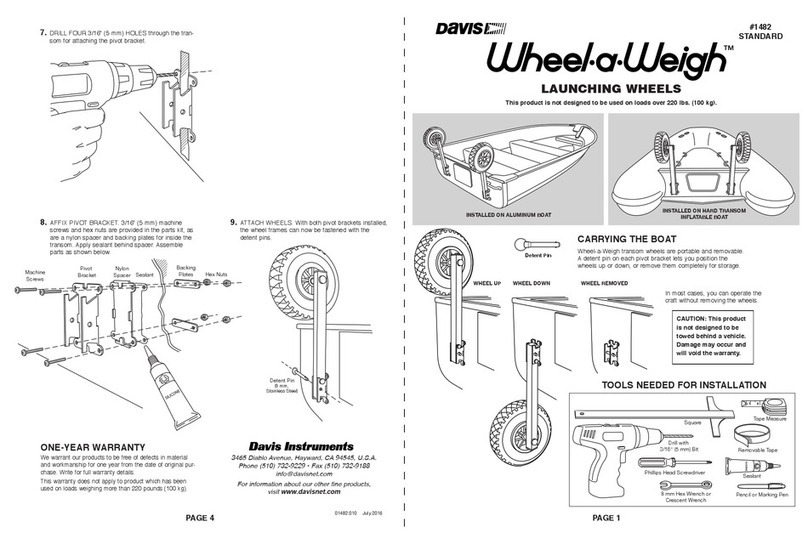 DAVIS Wheel-a-Weigh 1482 Standart User manual
