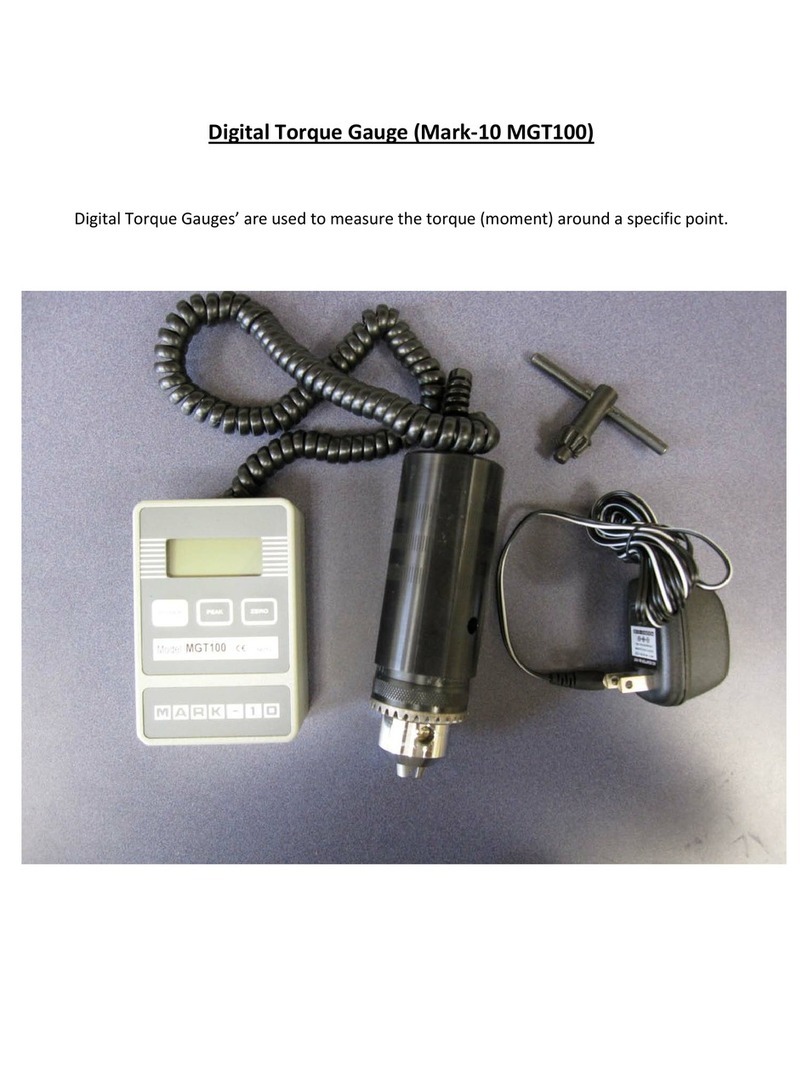 Mark-10 MGT100 User manual