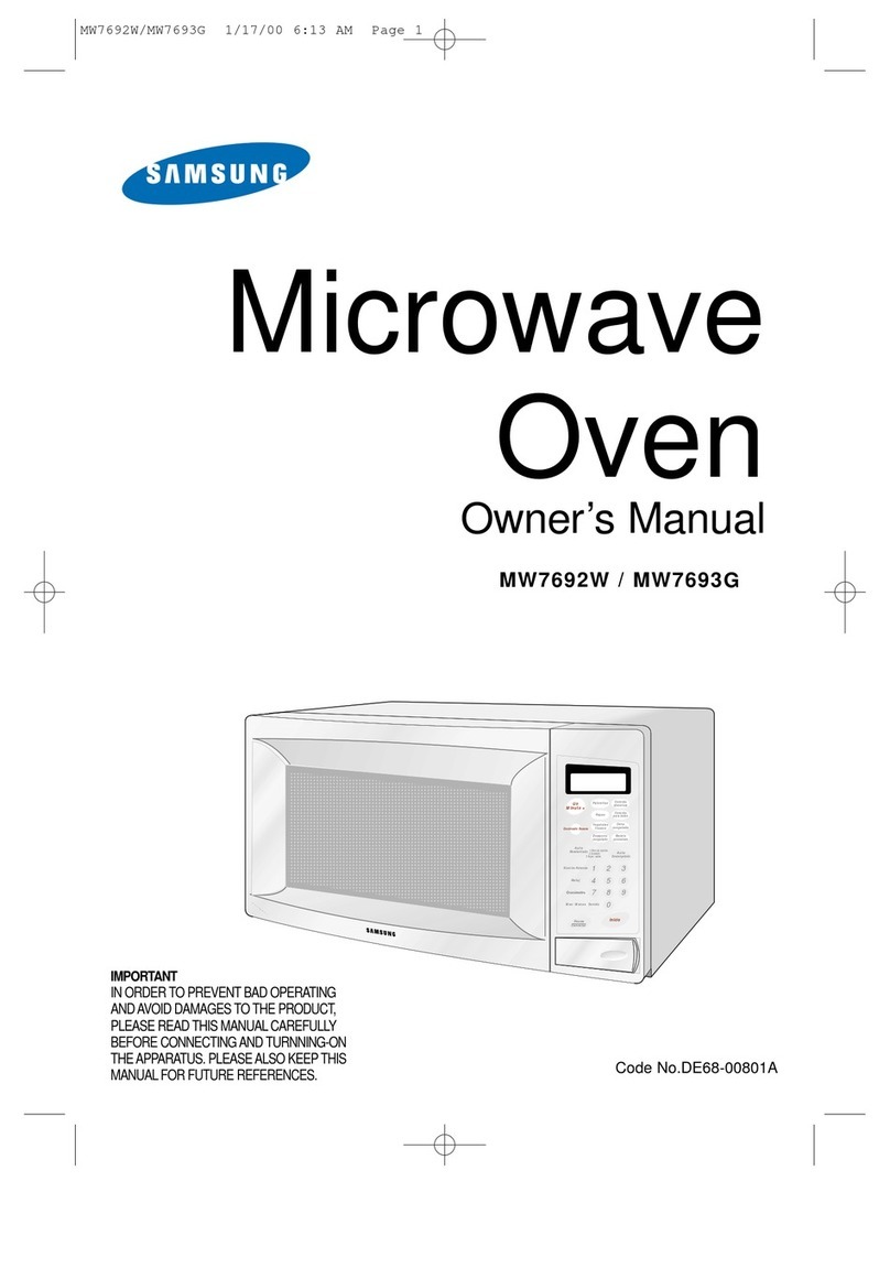 Samsung MW7692W owner's manual
