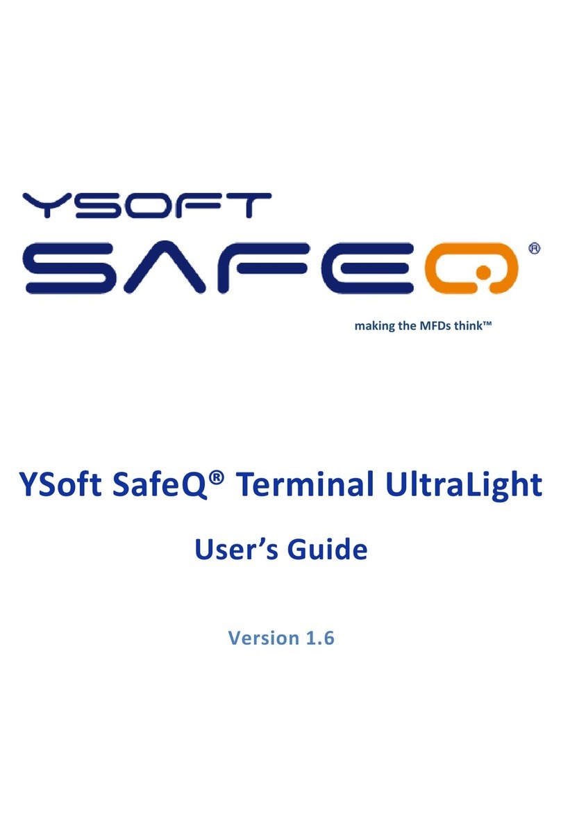 Ysoft Safeq Terminal UltraLight user guide