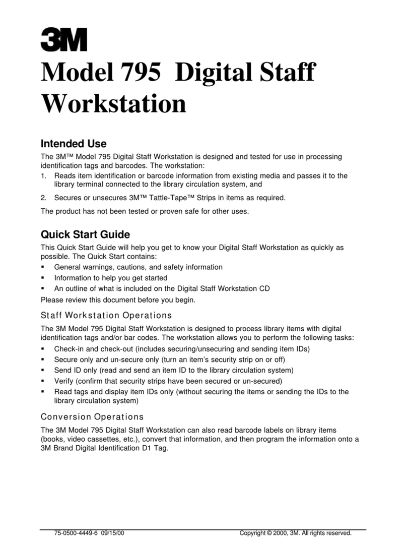 3M Staff Workstation 795 quick start guide