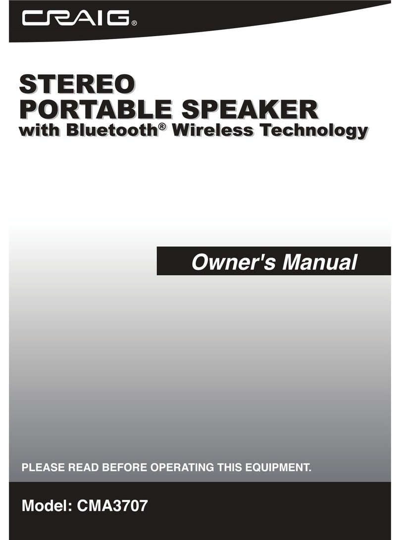 Craig CMA3707 User manual
