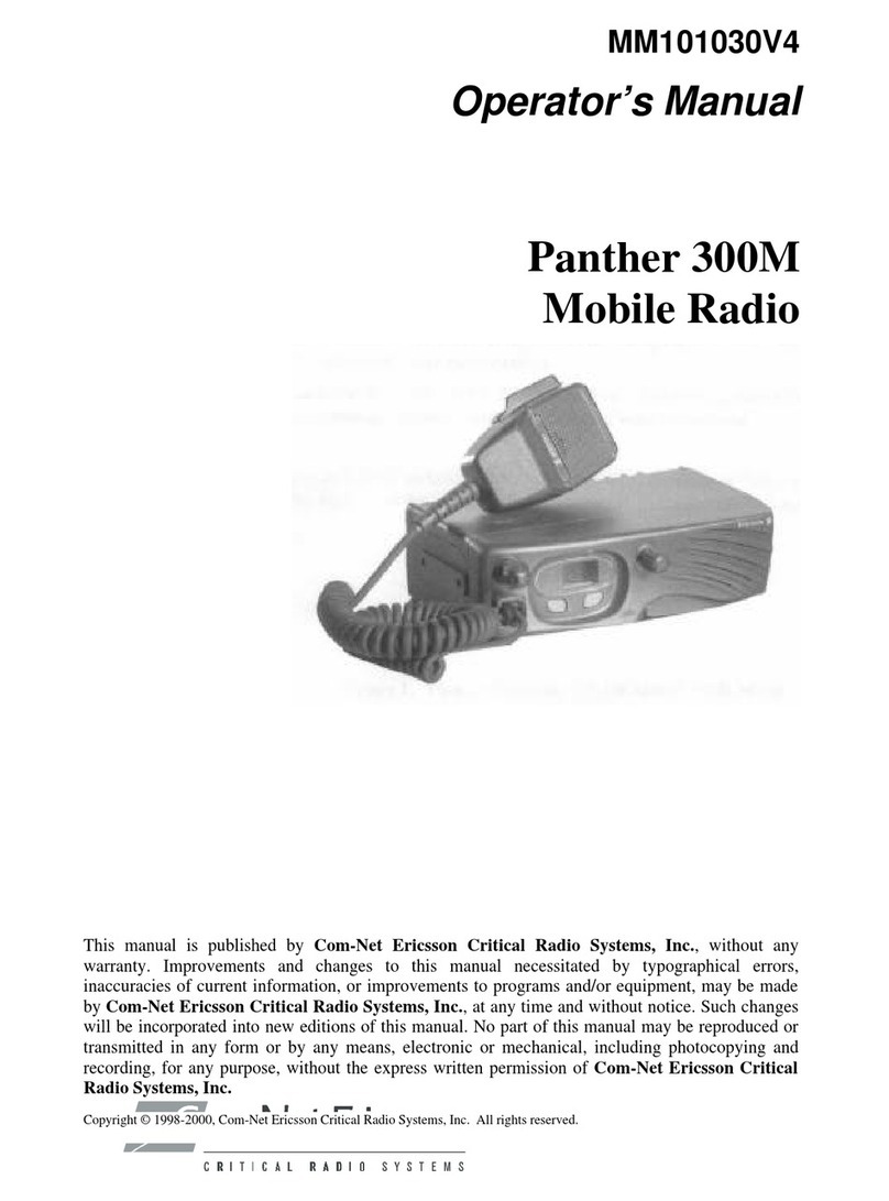 COMNET ERICSSON PANTHER 300M User manual
