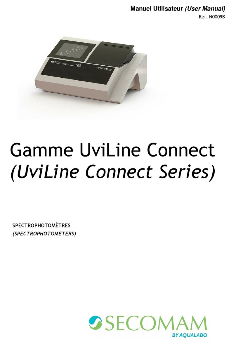 Secomam UviLine Connect Series User manual