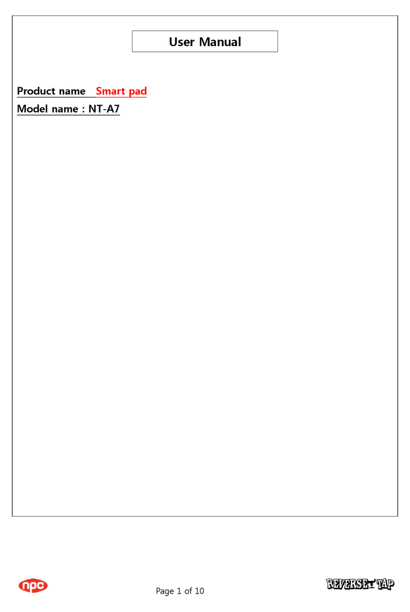 NPC Smart pad NT-A7 user manual