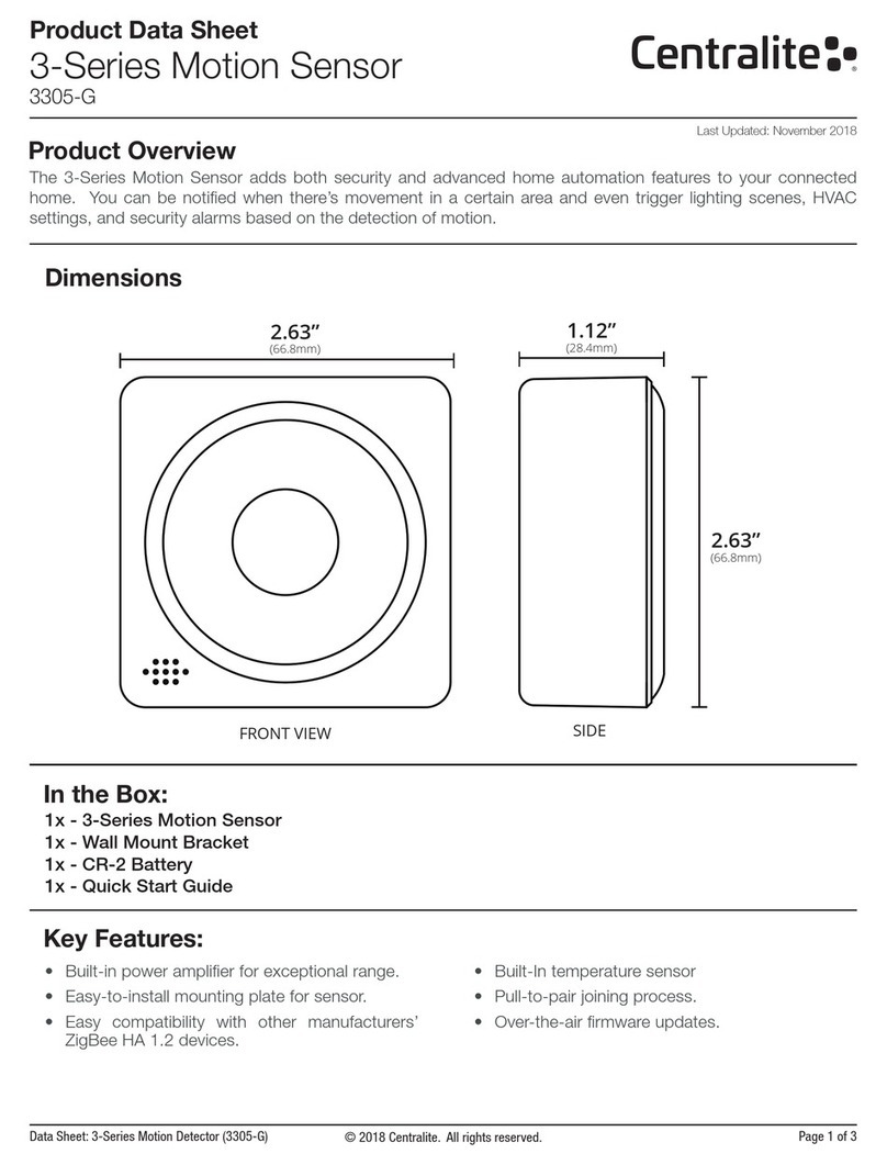 Centralite 3305-G User manual