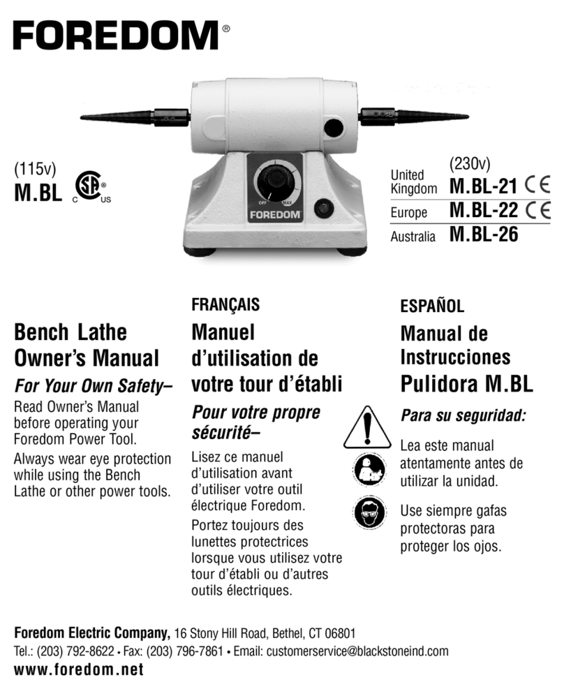 FOREDOM M.BL 21 owner's manual
