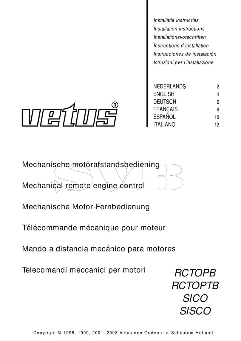 Vetus RCTOPB installation instructions