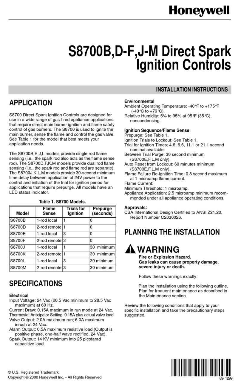 Honeywell S8700 Series User manual