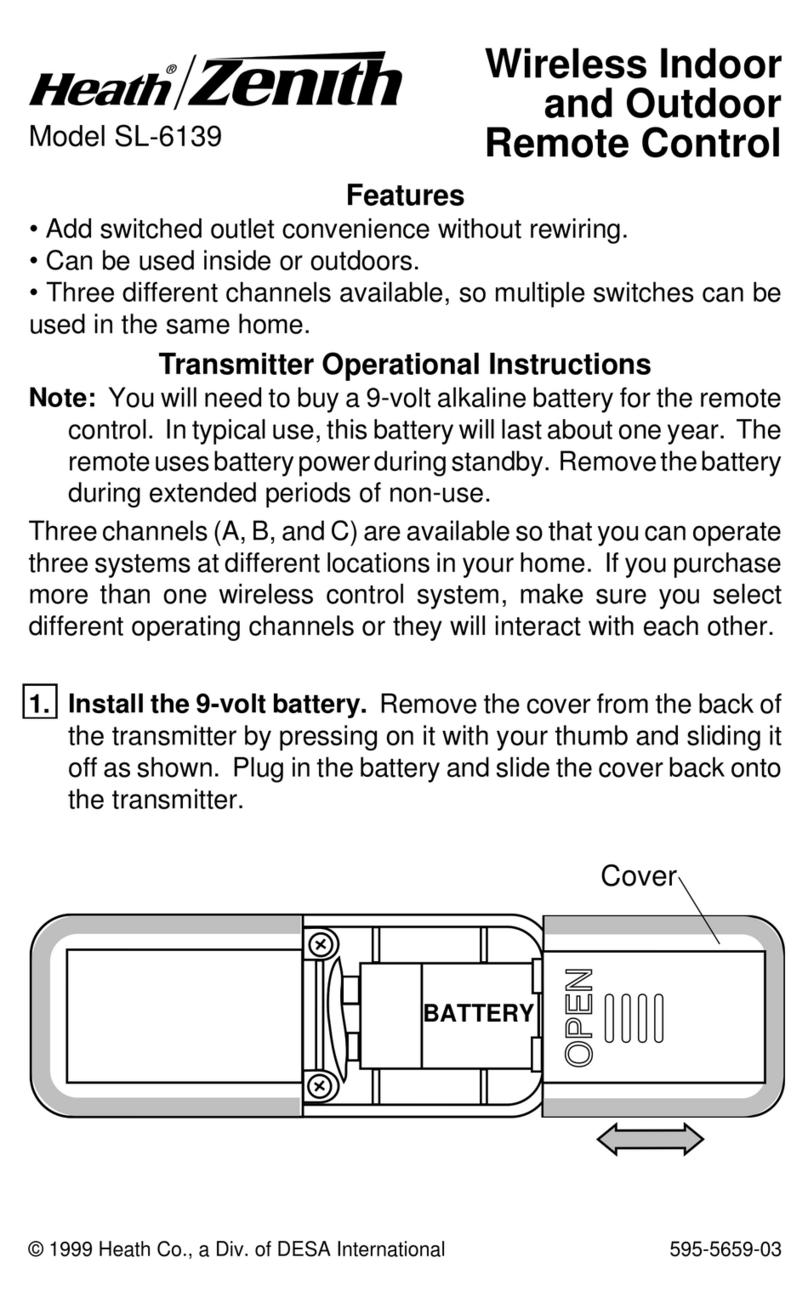 Heath Zenith SL-6139 manual