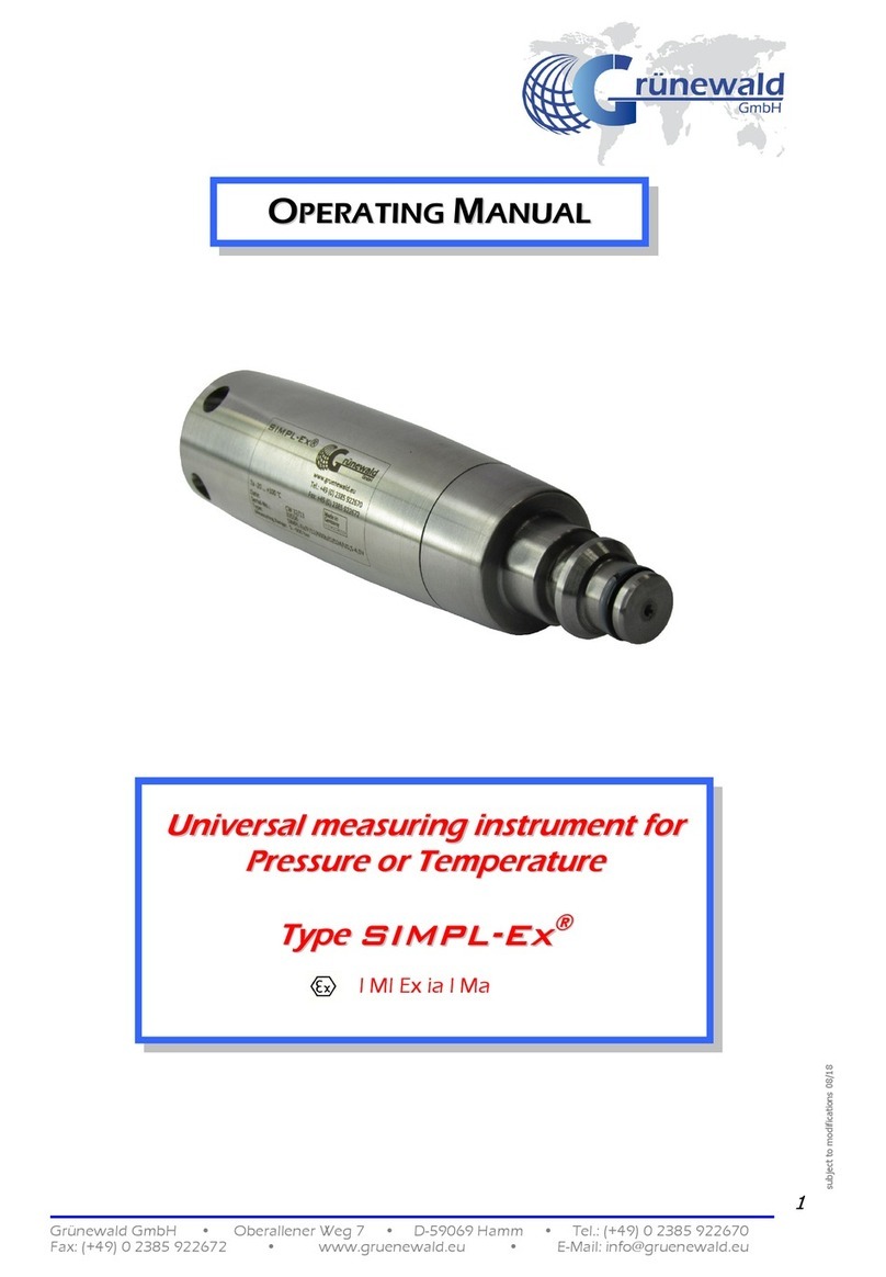 Grunewald SIMPL-Ex series operating manual