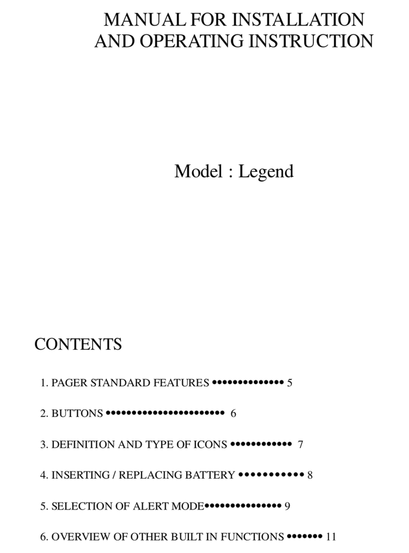DynaFine Legend Installation and operating instruction manual