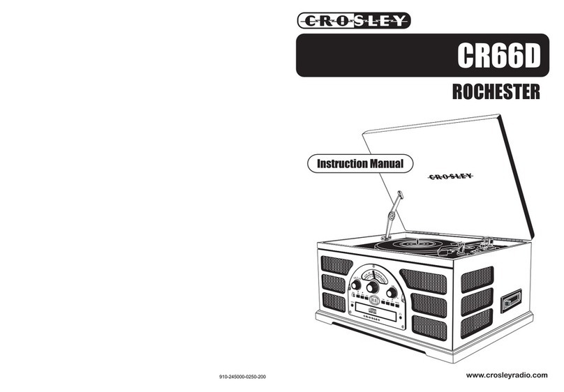 Crosley CR66D User manual