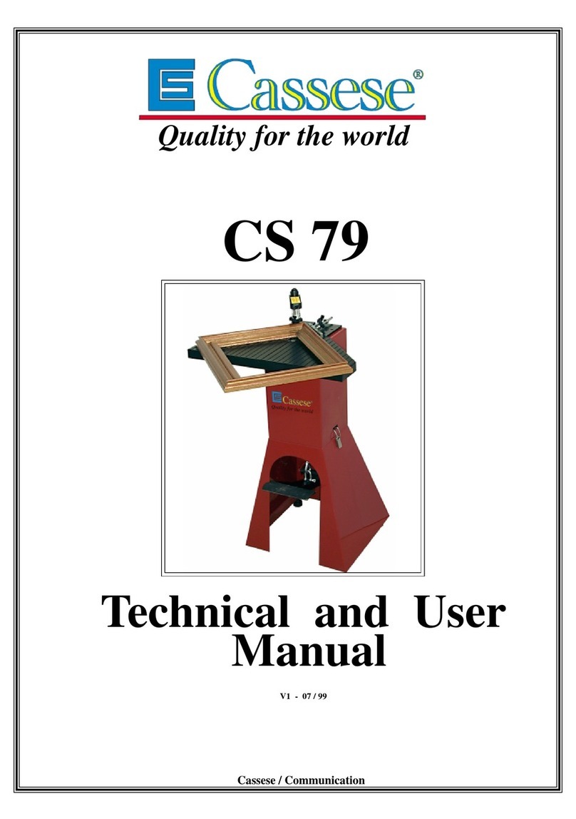 Cassese CS 79 User manual