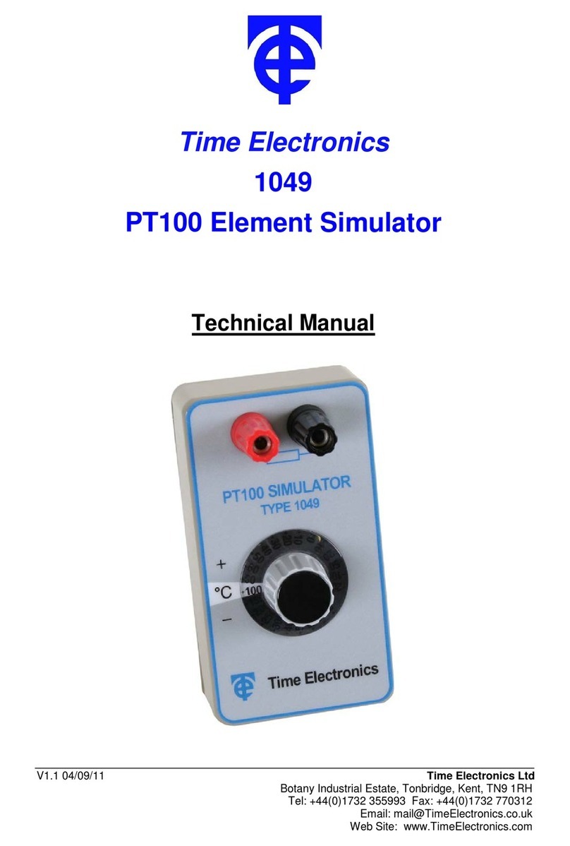 Time Electronics 1049 Technical manual Time Electronics 1049 Technical manual