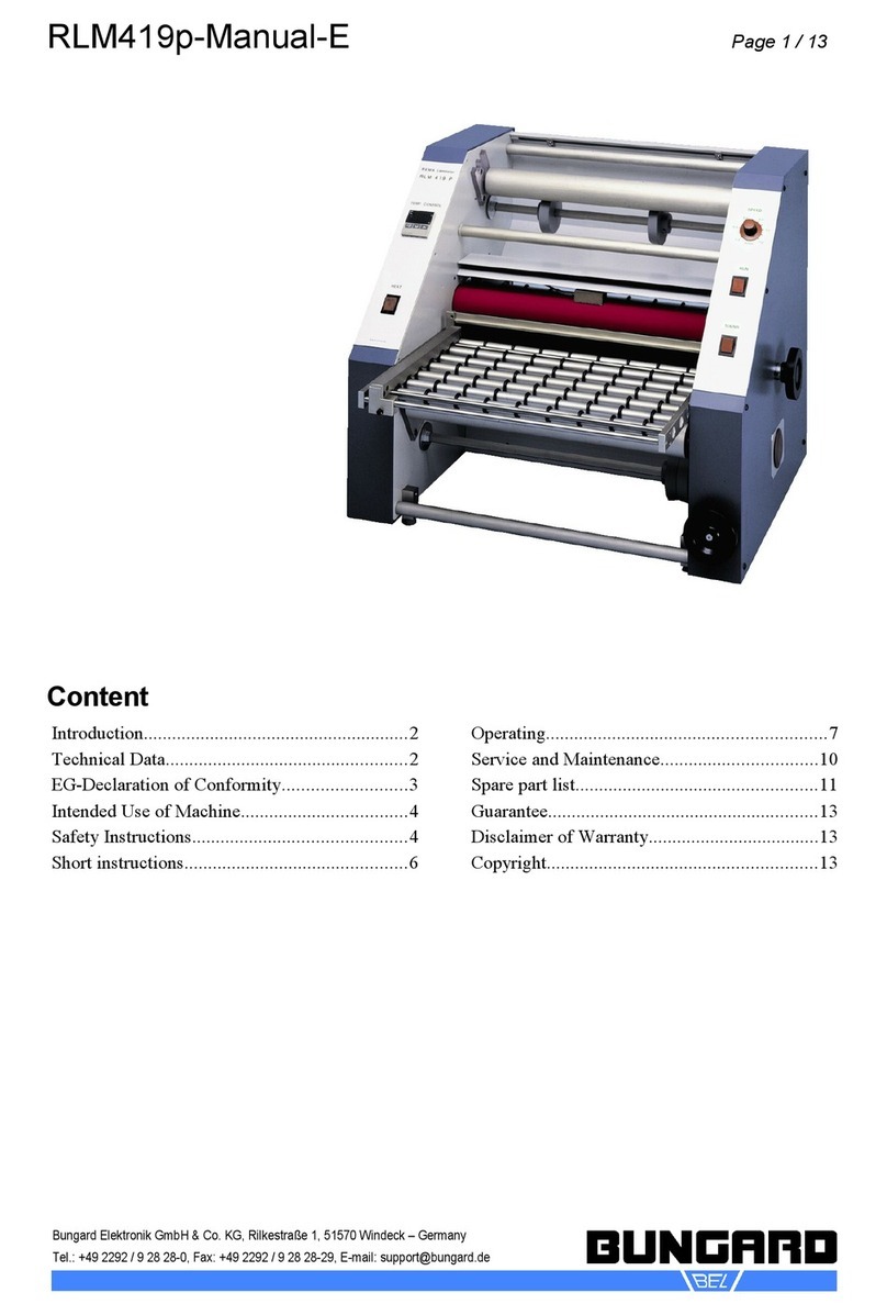 Bungard RLM 419P manual