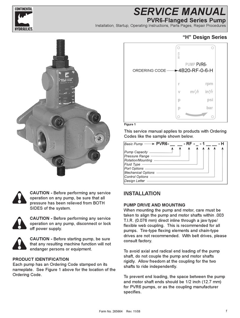 Continental Hydraulics H Design Series Service manual Continental Hydraulics H Design Series Service manual