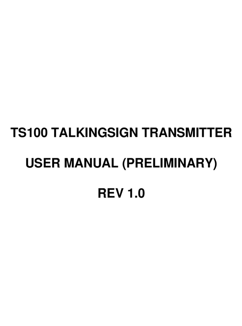 TalkingSign TS100 user manual