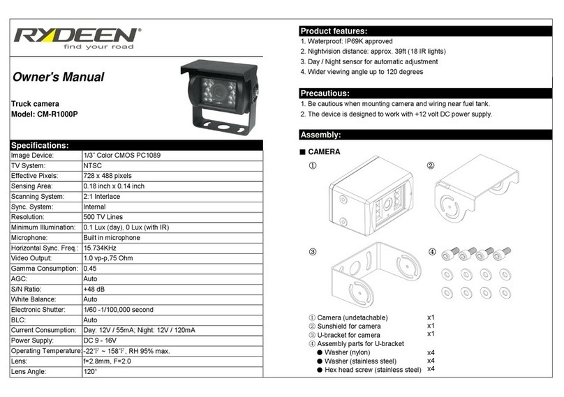 Rydeen CM-R1000P owner's manual