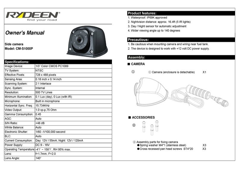 Rydeen CM-S1000P owner's manual
