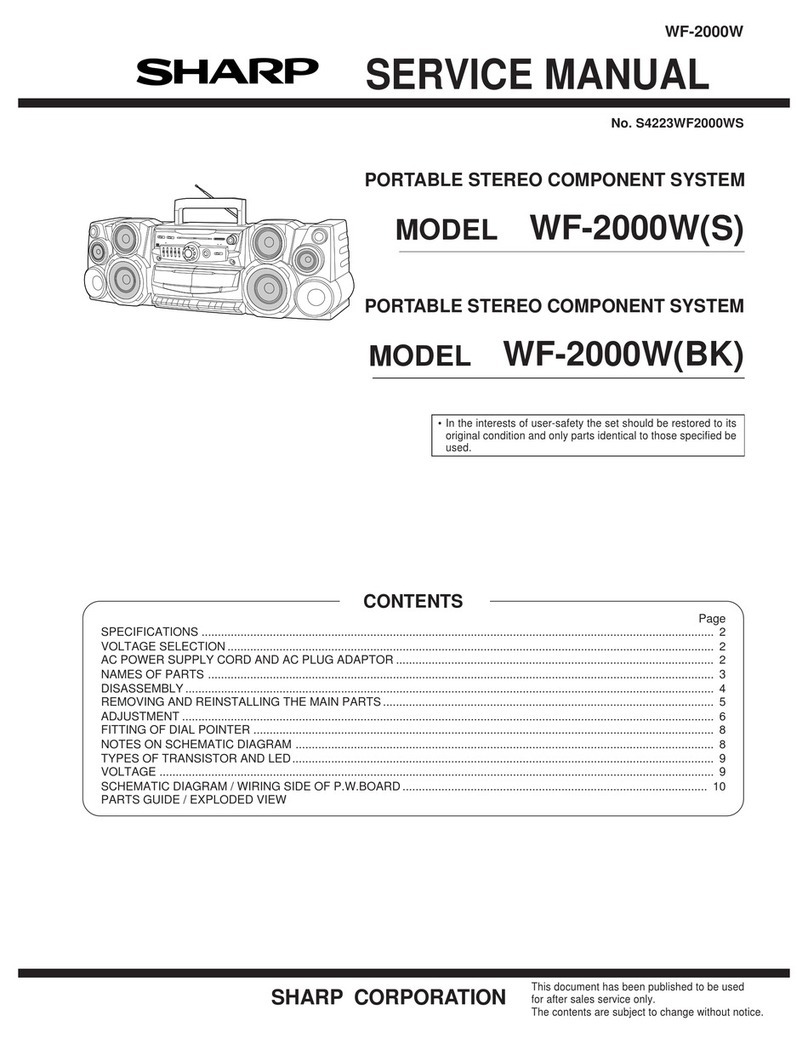 Sharp WF-2000W User manual Sharp WF-2000W User manual
