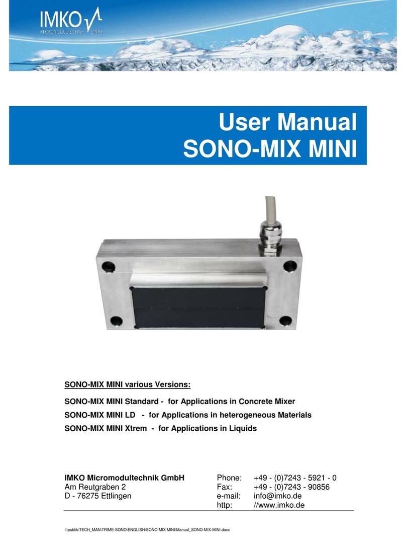 IMKO SONO-MIX MINI user manual
