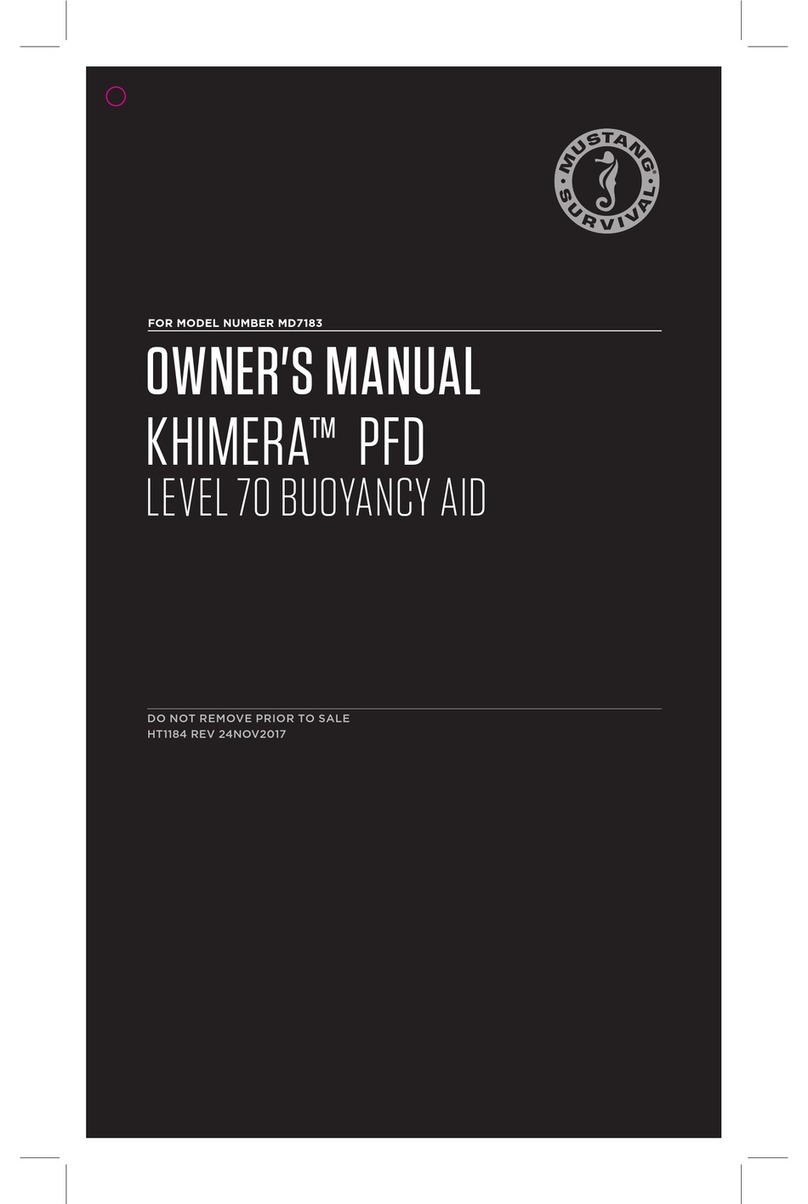 Mustang Survival khimera MD7183 User manual