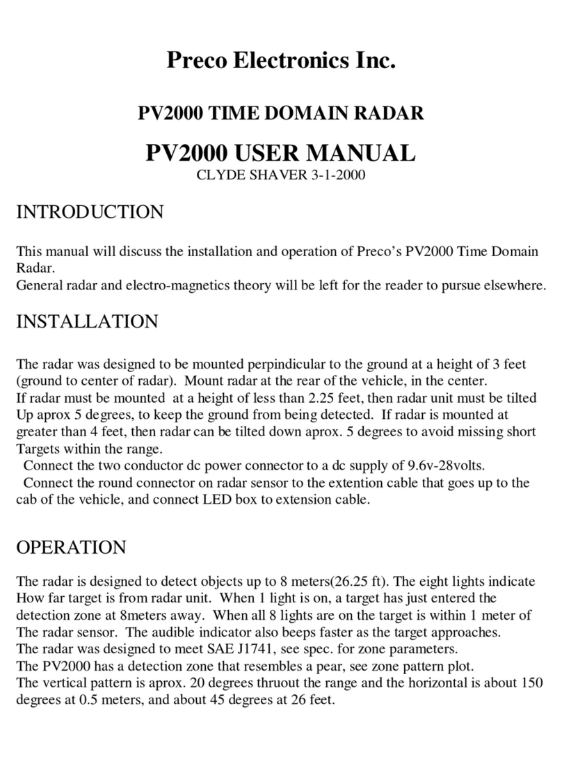 Preco PV2000 user manual
