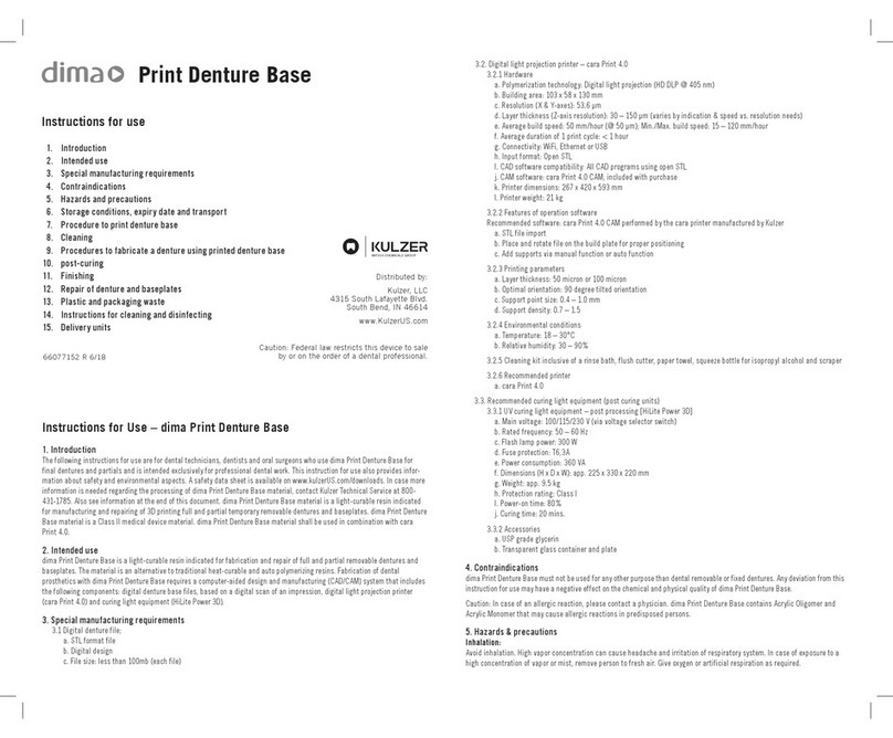Kulzer Dima Instructions for use