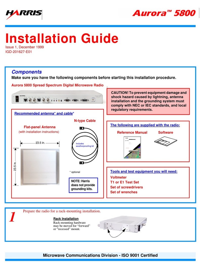 Harris Aurora 5800 installation guide