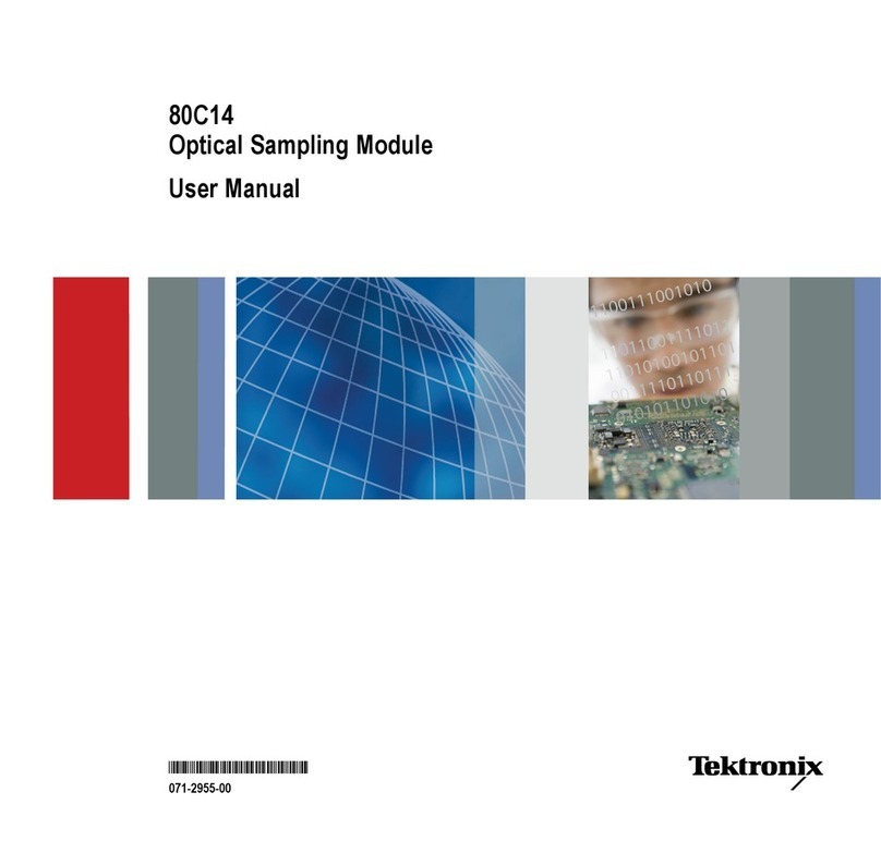 Tektronix 80C14 User manual