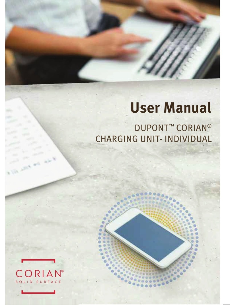Dupont Corian Charging Unit user manual
