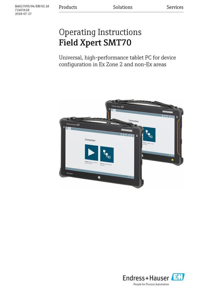 Endress+Hauser Field Xpert SMT70 operating instructions