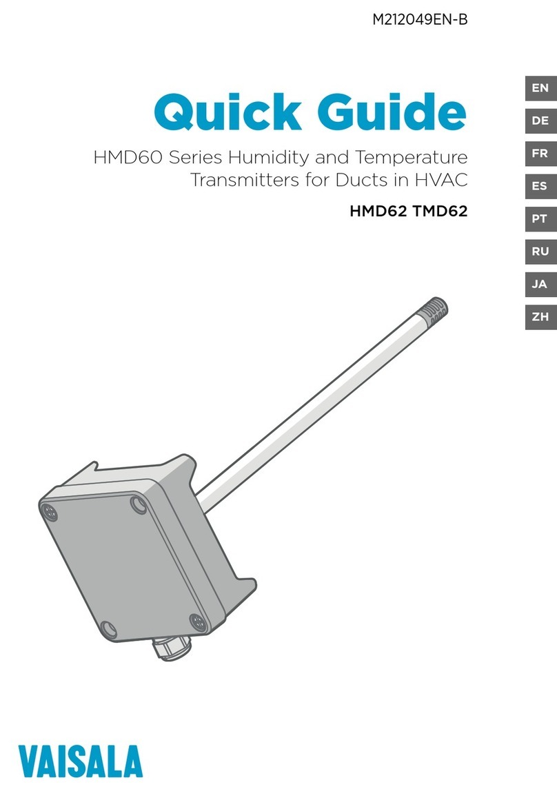 Vaisala HMD60 Series quick guide