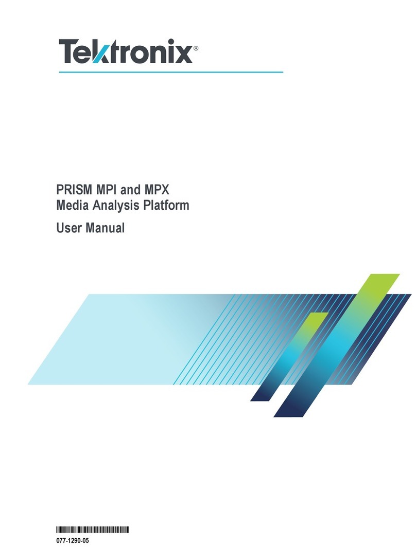 Tektronix PRISM MPI User manual Tektronix PRISM MPI User manual