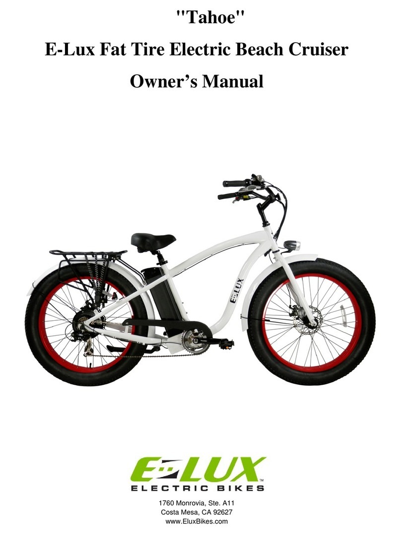 E-Lux Tahoe owner's manual