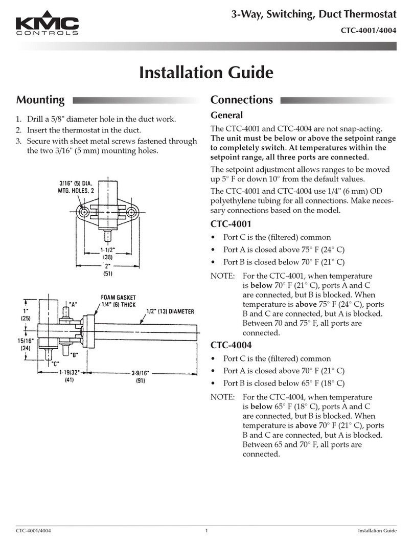 KMC Controls CTC-4001 User manual KMC Controls CTC-4001 User manual
