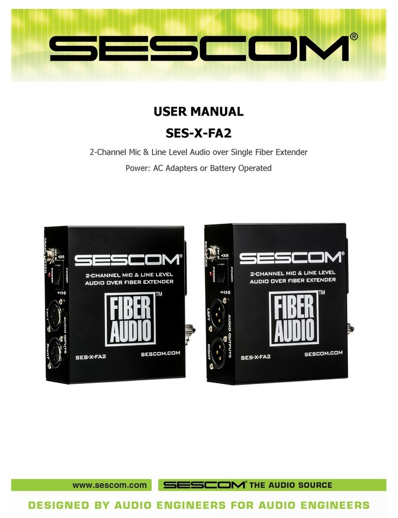 sescom SES-X-FA2 user manual
