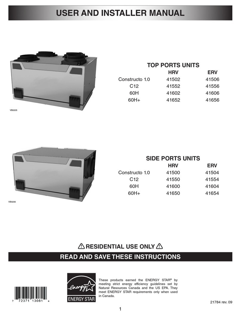Venmar 41502 Use and care manual