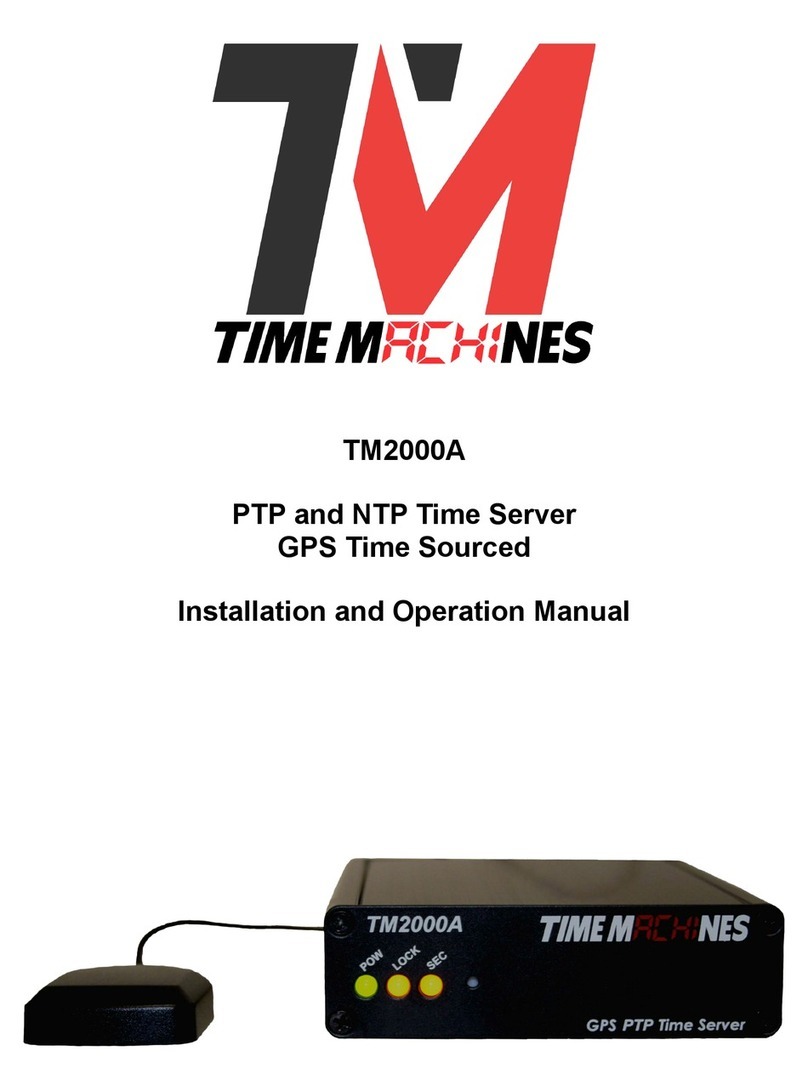 Time Machines TM2000A Installation and operation manual