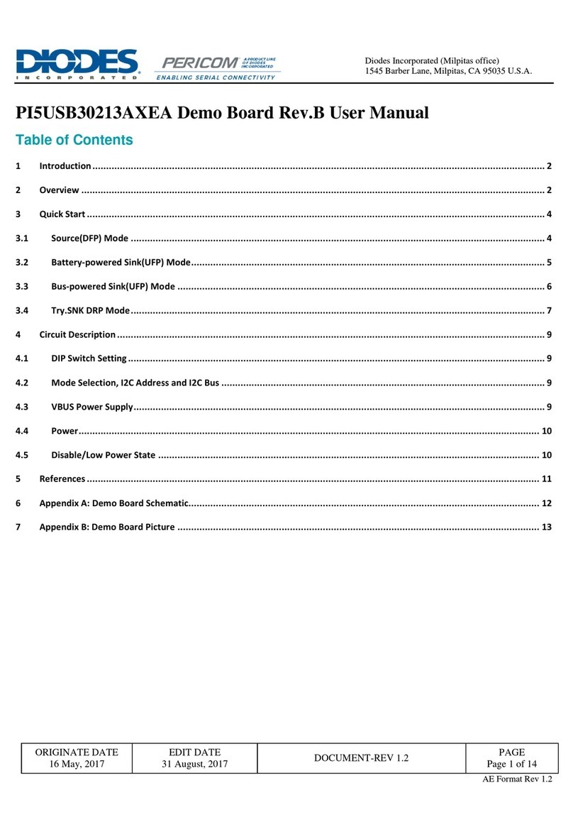 Diodes PI5USB30213AXEA user manual